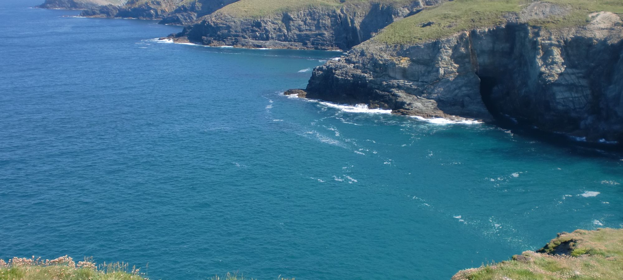 north coast cliffs and blue seas