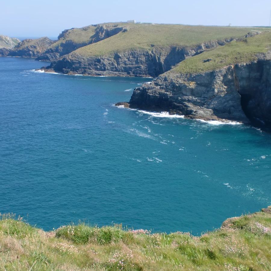 north coast cliffs and blue seas