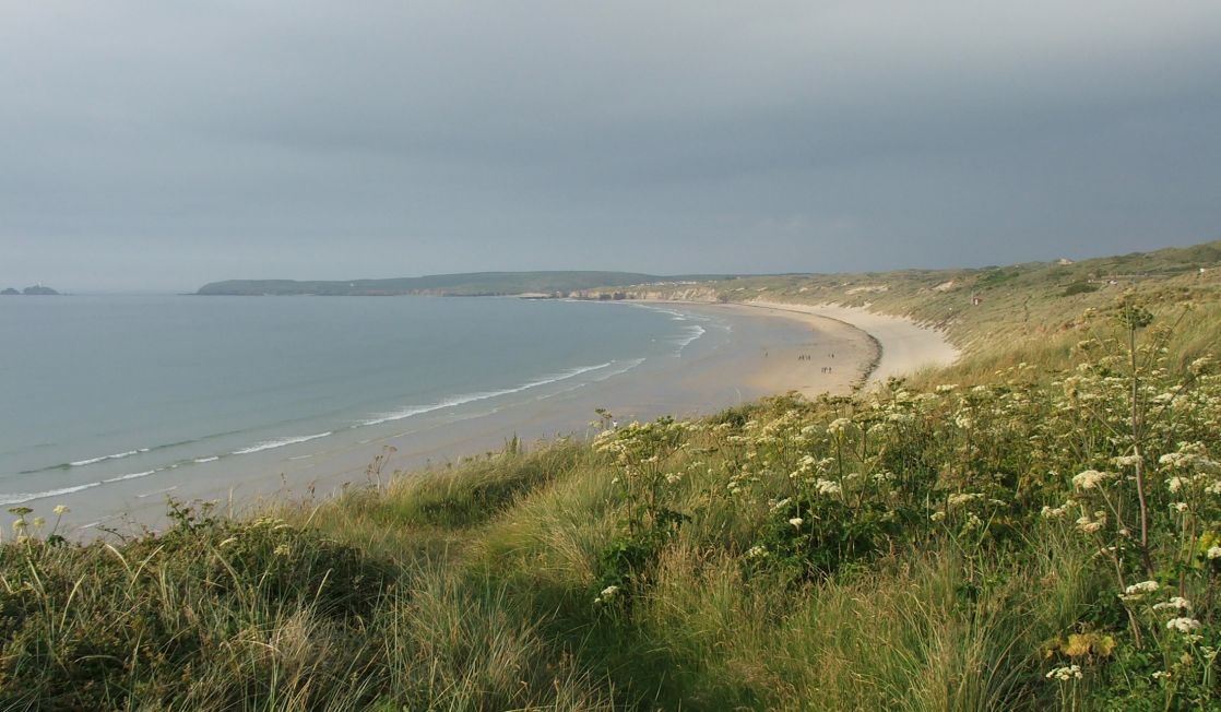 Sand dunes and beach, north coast