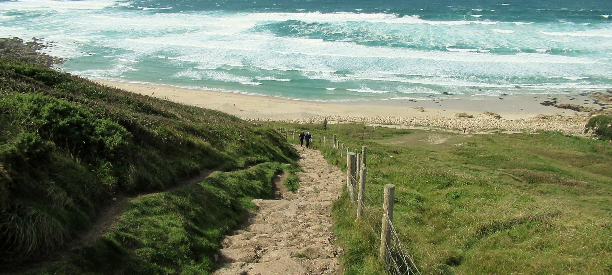 Steps at Gwenver, Cornwall