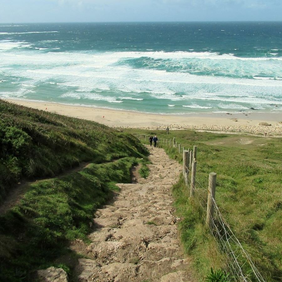 Steps at Gwenver, Cornwall