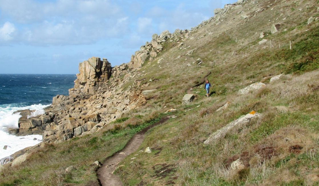 walking the coast path at Gwenver