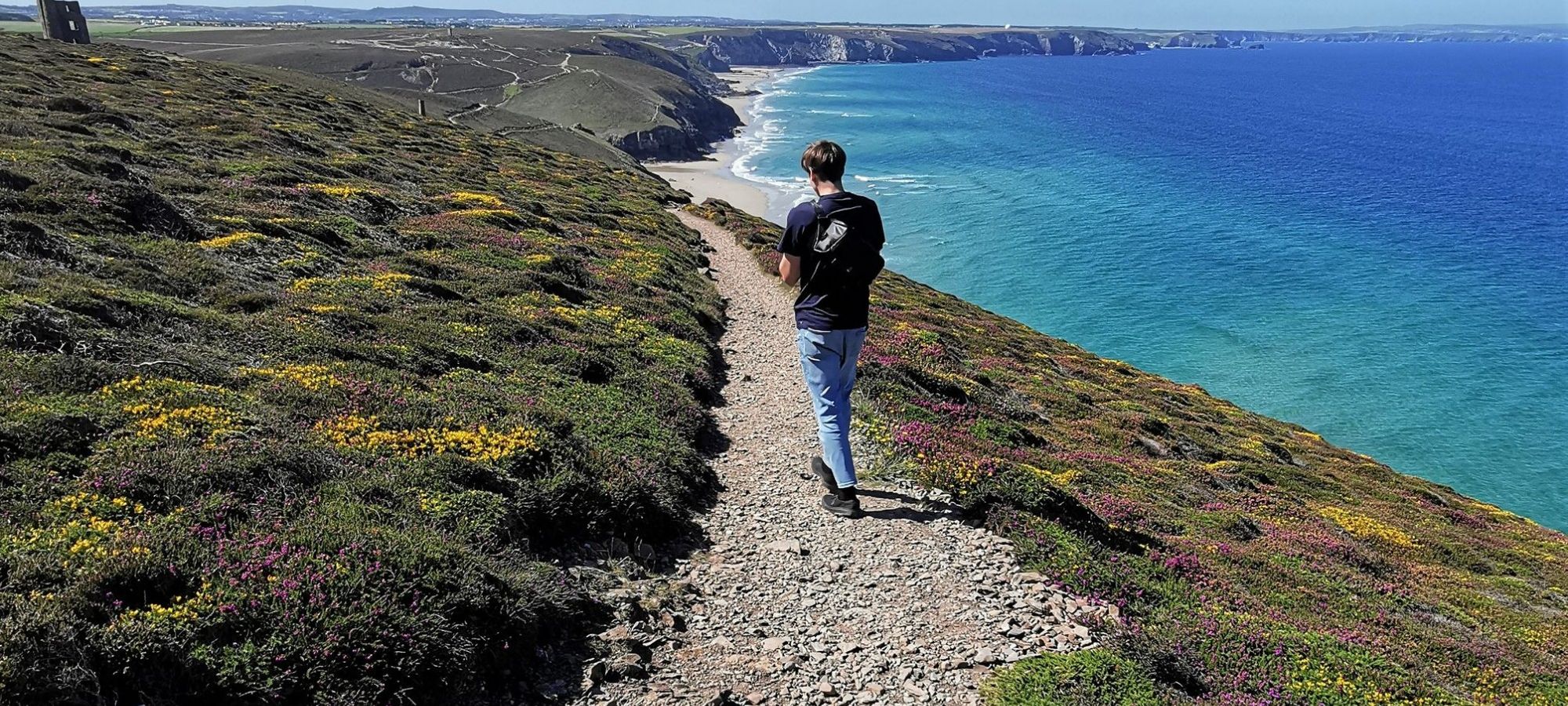 Walker on the South West Coast Path