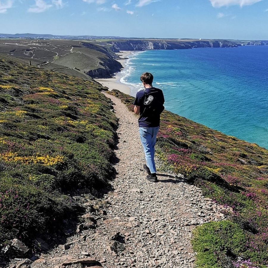 Walker on the South West Coast Path