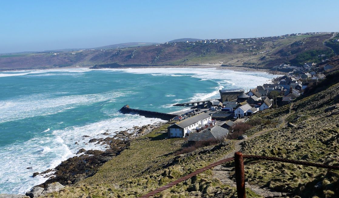 Sennen Cove winter scene