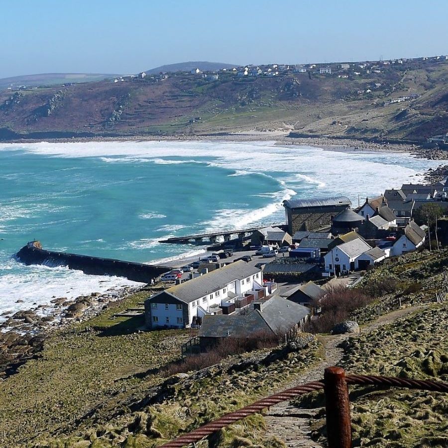 Sennen Cove winter scene