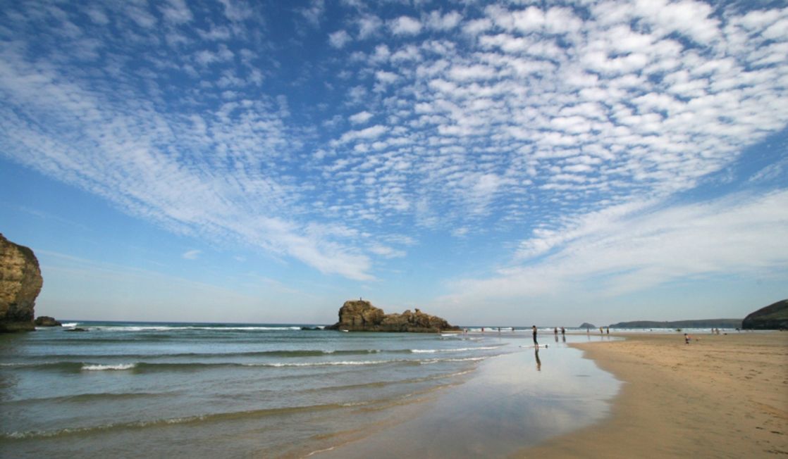 Perranporth beach scene