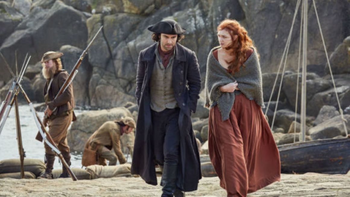 Ross & Demelza talking