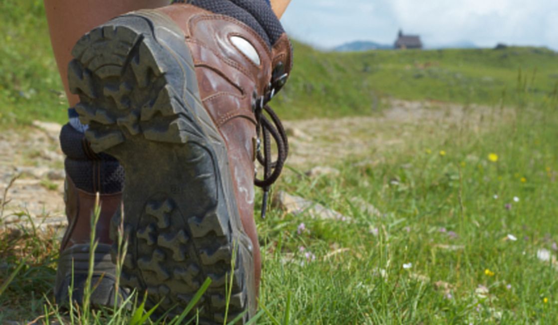 Hiking boots on the move