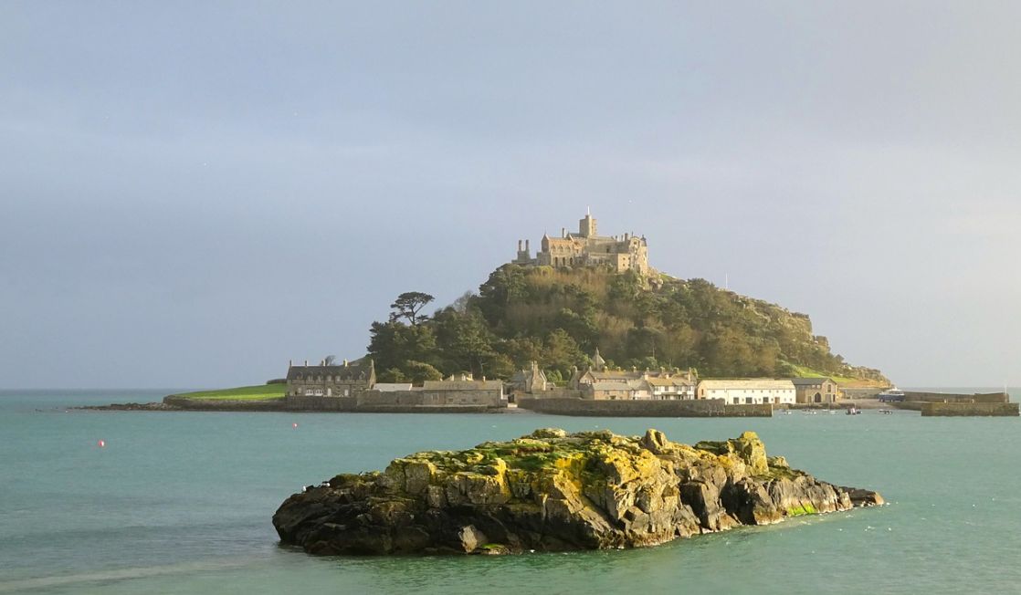 St Michael's Mount at high tide