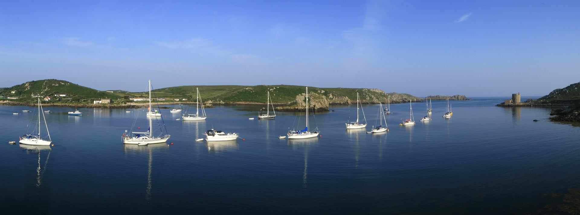 Boats at anchor