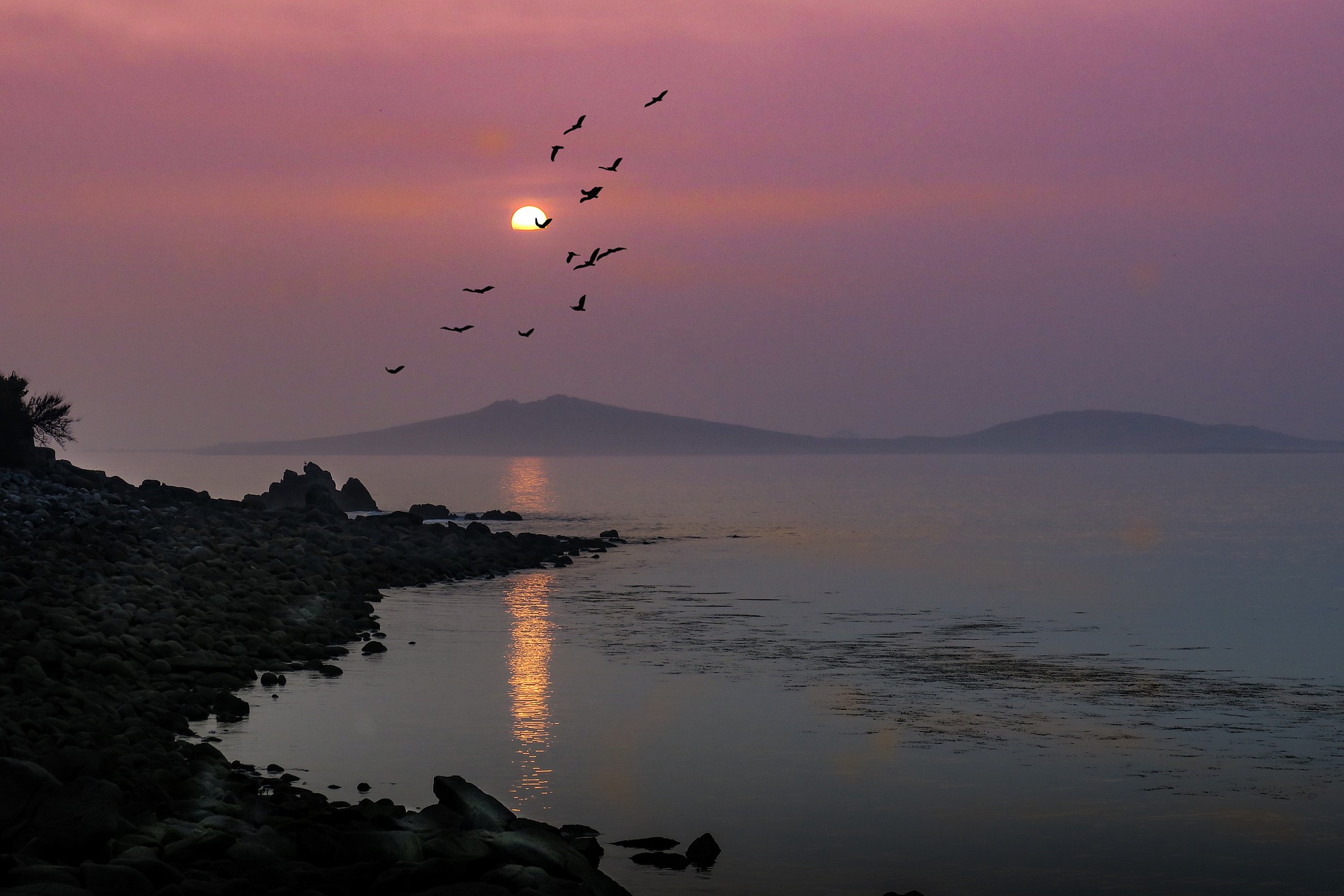 Bryher at sunset