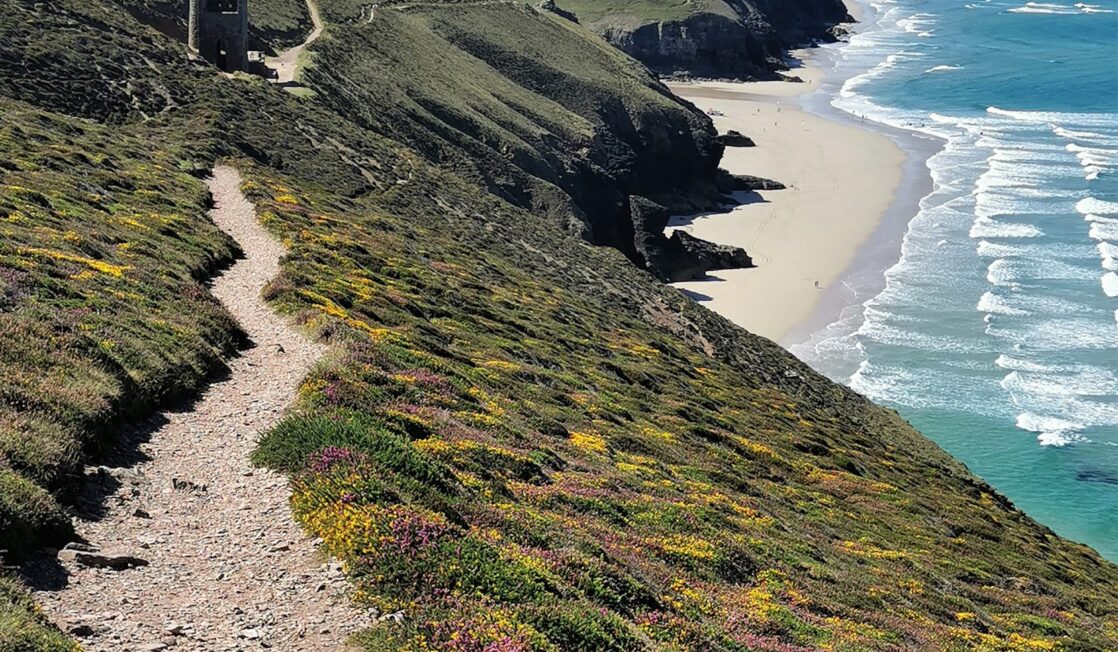 Cornwall coast path at its best