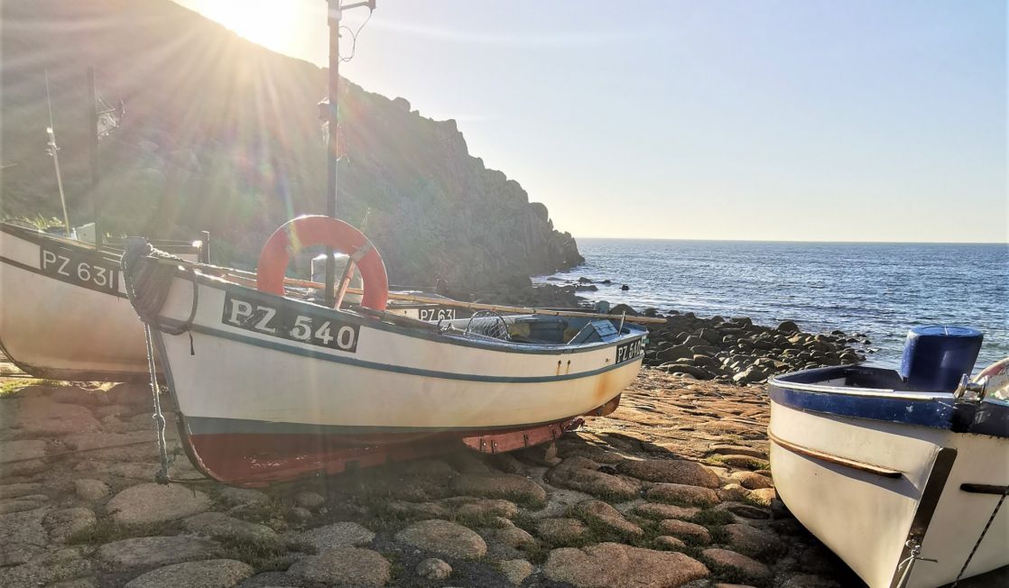 Sunrise at Penberth fishing cove