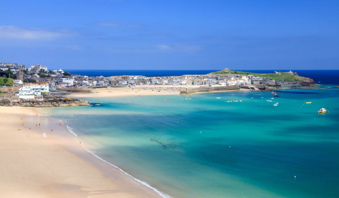 St Ives Harbour and Porthminster beach
