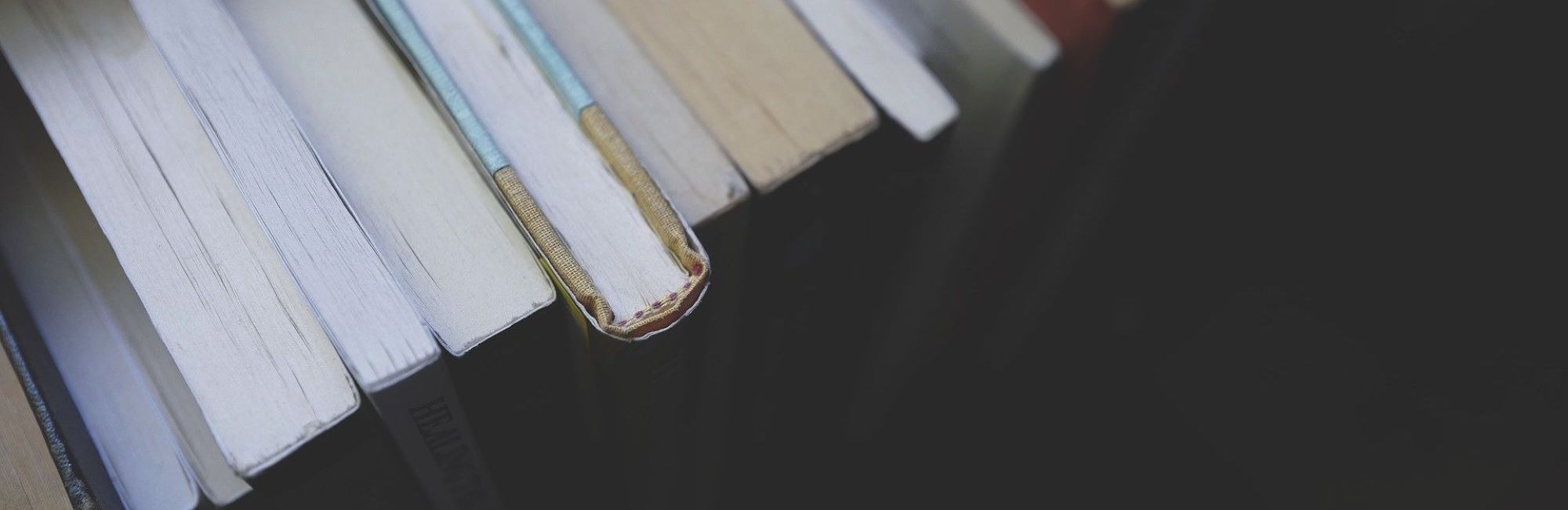 Books on a shelf