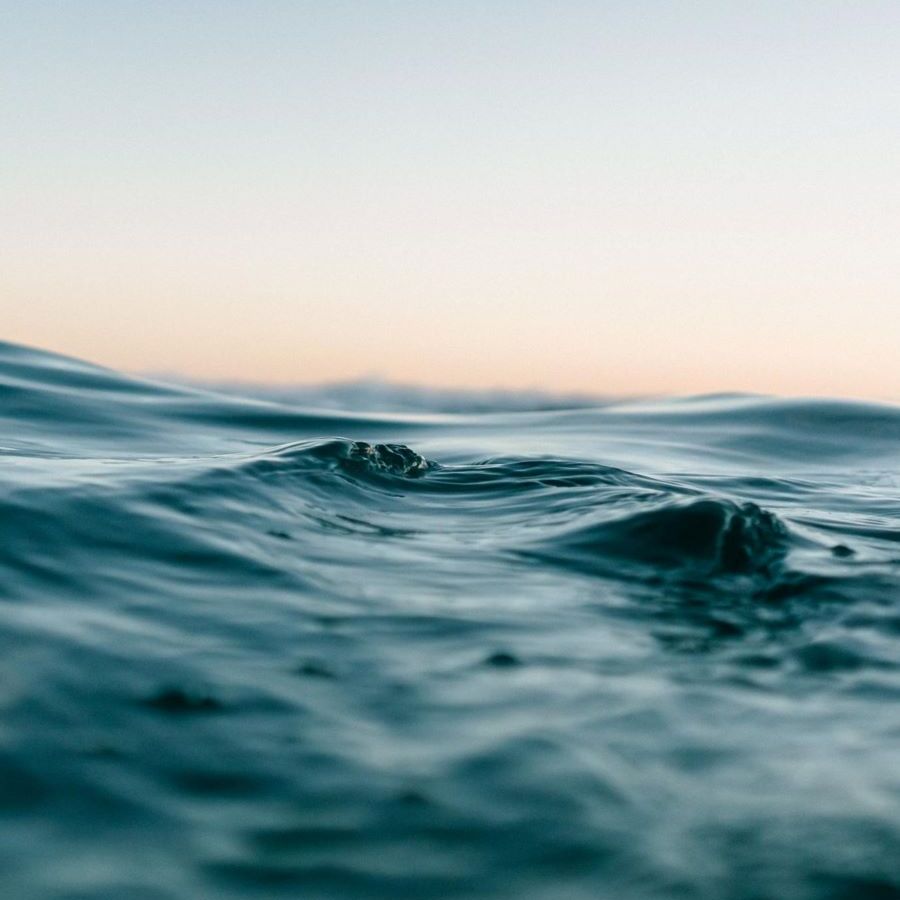 ripples on the sea